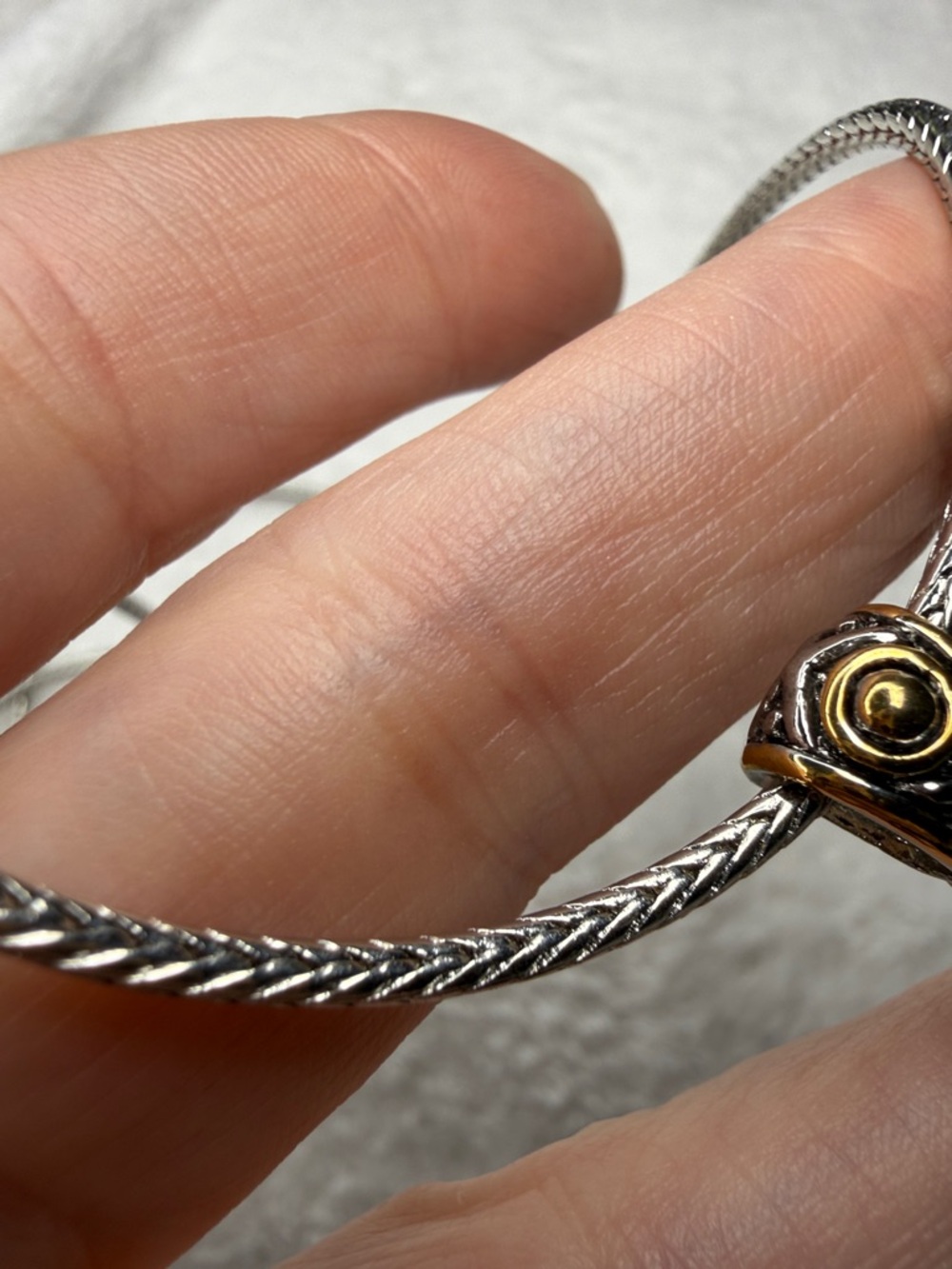 Swarovski 3ct silver and gold pendant with necklace - Picture 5 of 5